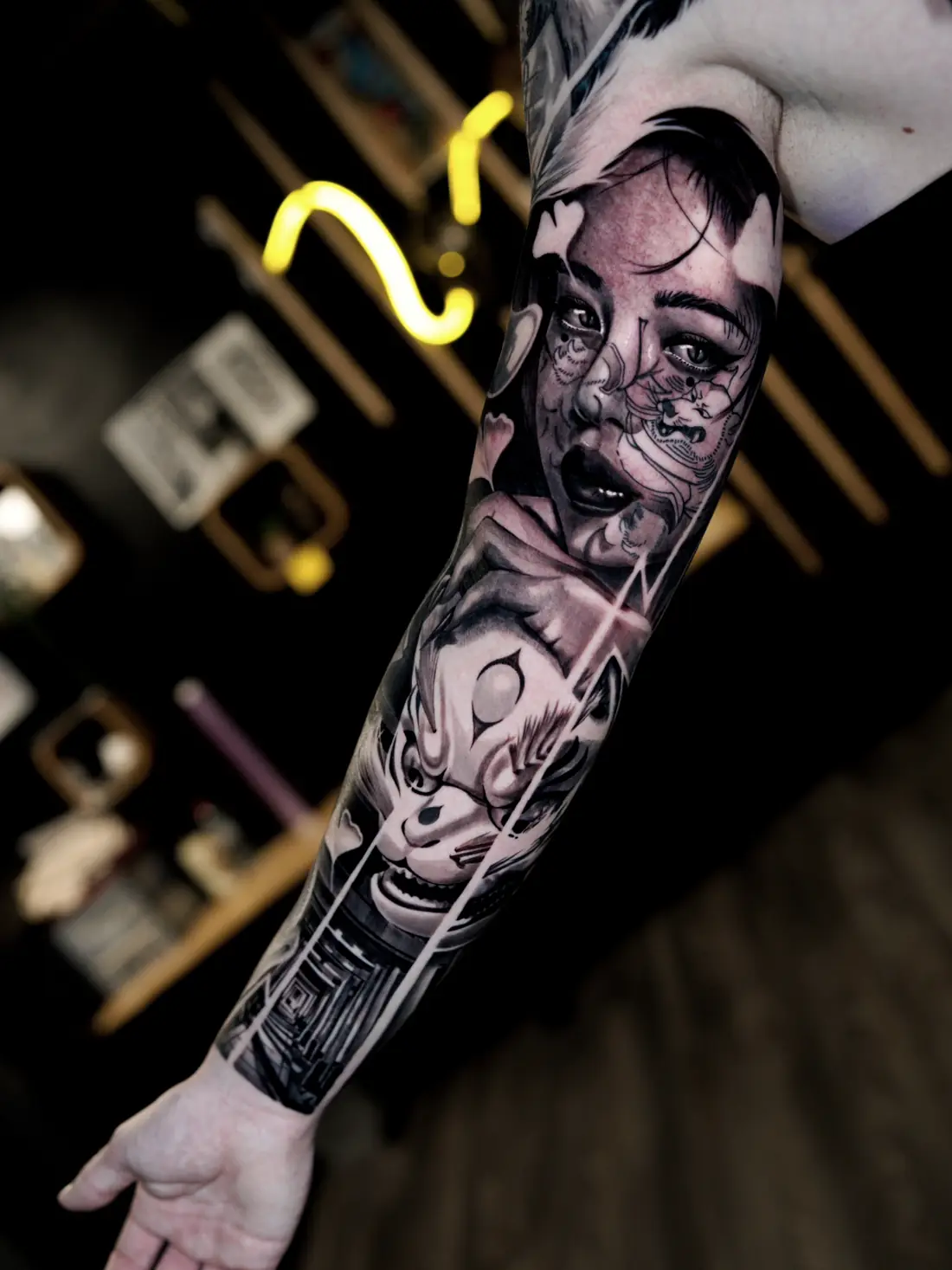Tatouage réalisme noir et gris — sélection 5